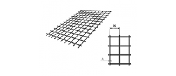 Сетка сварная (дорожная) 50х50х3мм 1х2м купить с доставкой в Крутом